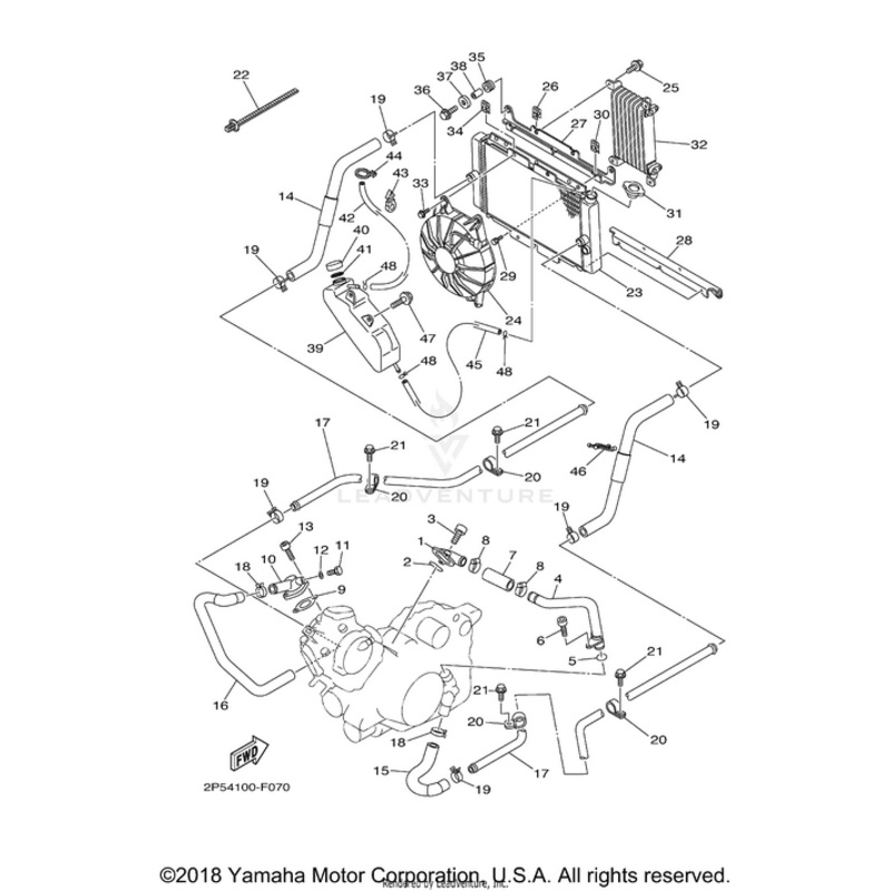 Radiator Assembly by Yamaha