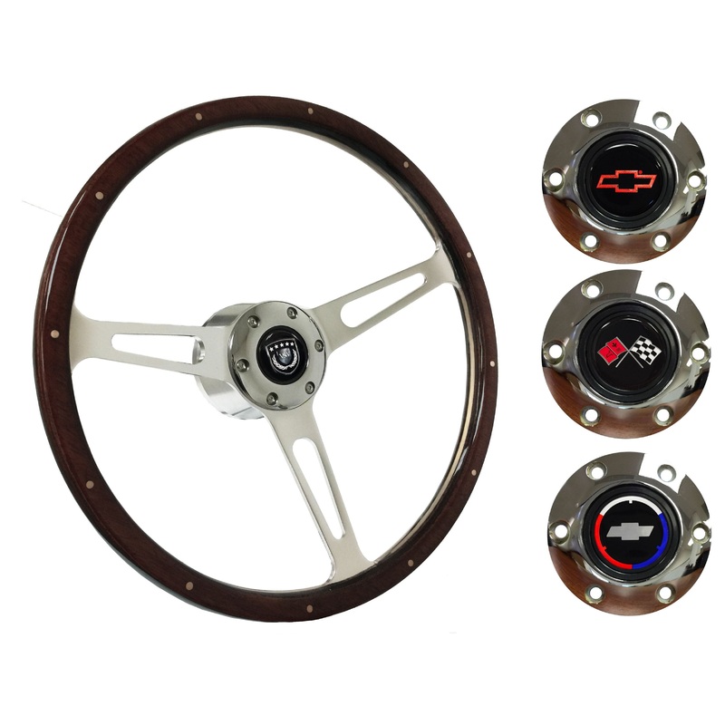 1990-2005 Corvette Steering Wheel Kit | Deluxe Espresso Wood | ST3553A