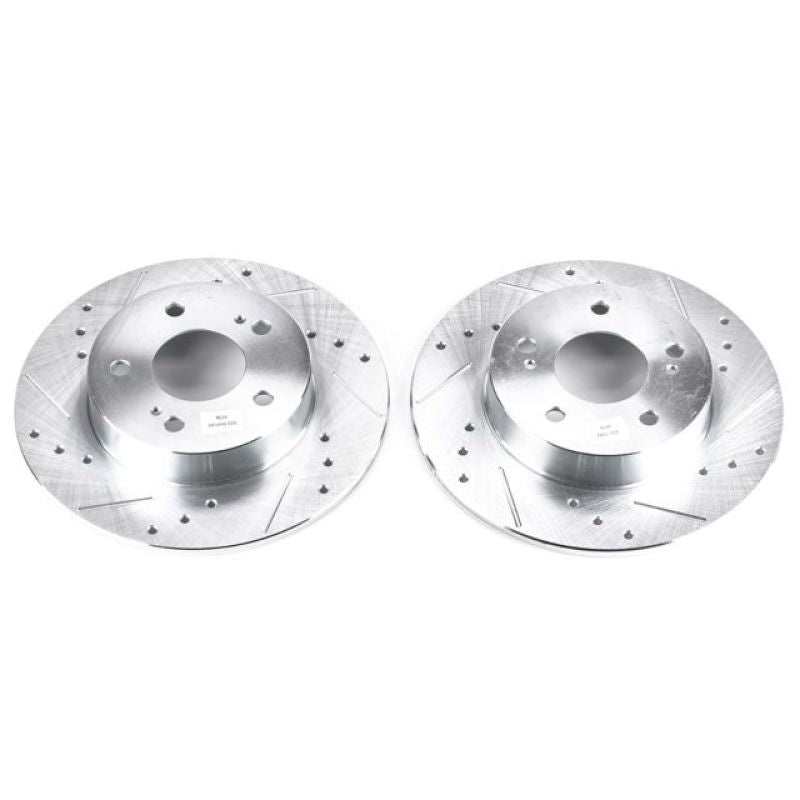 Power Stop 96-01 Infiniti I30 Rear Evolution Drilled & Slotted Rotors – Pair