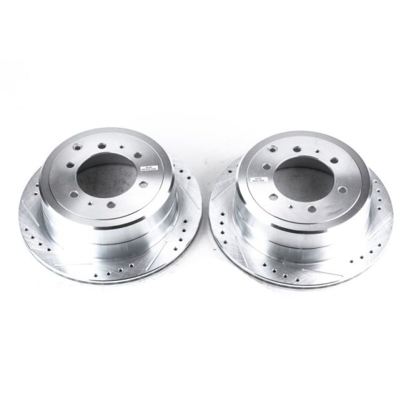 Power Stop Rear Evolution Drilled & Slotted Rotors Pair Lexus LX450 1996-1997 / Toyota Land Cruiser 1993-1997 | JBR743XPR