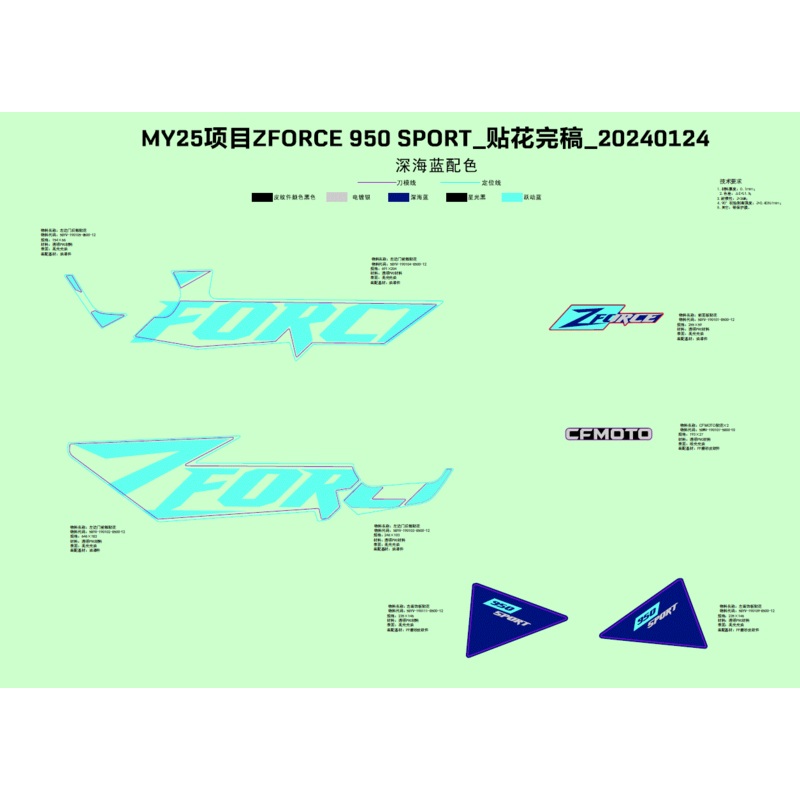 Decal Assembly by CF Moto
