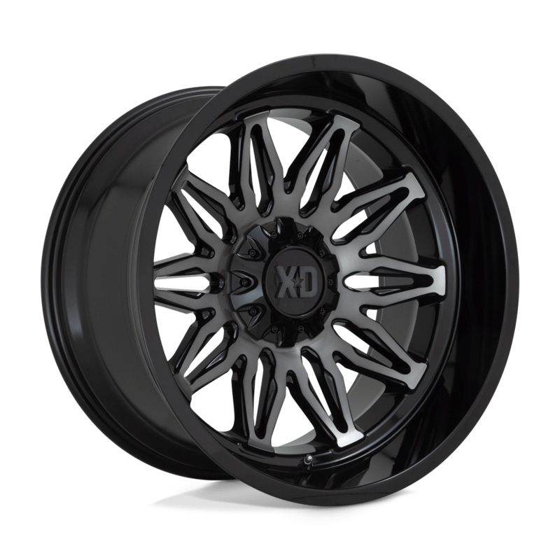 XD Wheels XD859 Gunner 22″ 6×135/6×139.7 Gloss Black Machined With Gray Tint