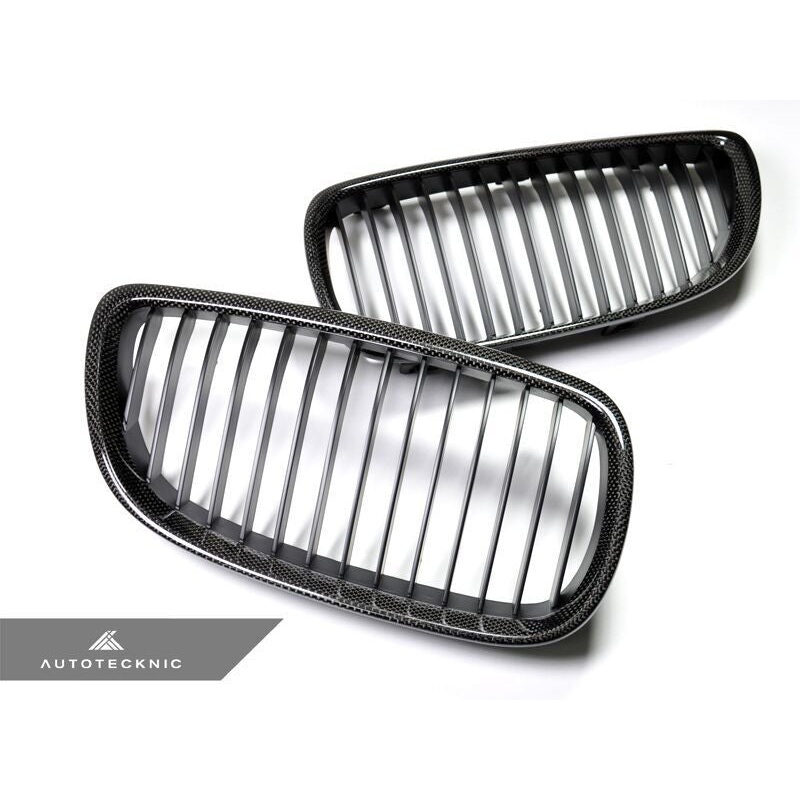 AutoTecknic Replacement Carbon Fiber Front Grilles BMW E92/ E93 3-Series Coupe/ Cabrio (including E9X M3)