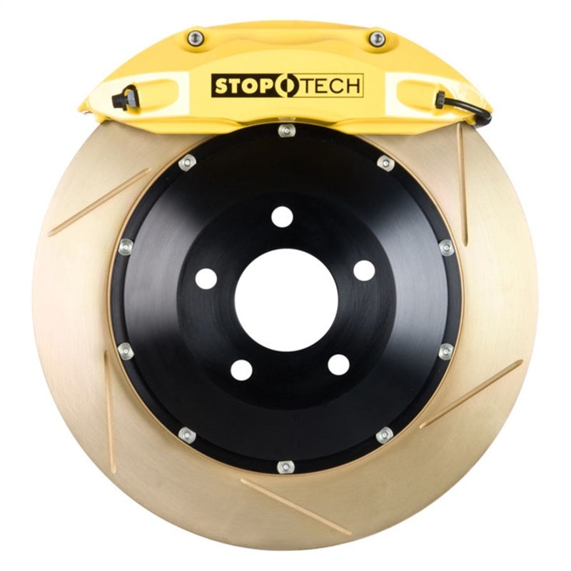 StopTech 06-09 Honda S2000 Yellow ST-40 Caliper 328x28mm Slotted Coated Rotors Front Big Brake Kit