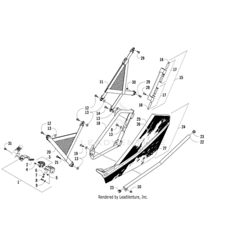 Door Decal – Lower Left by Arctic Cat