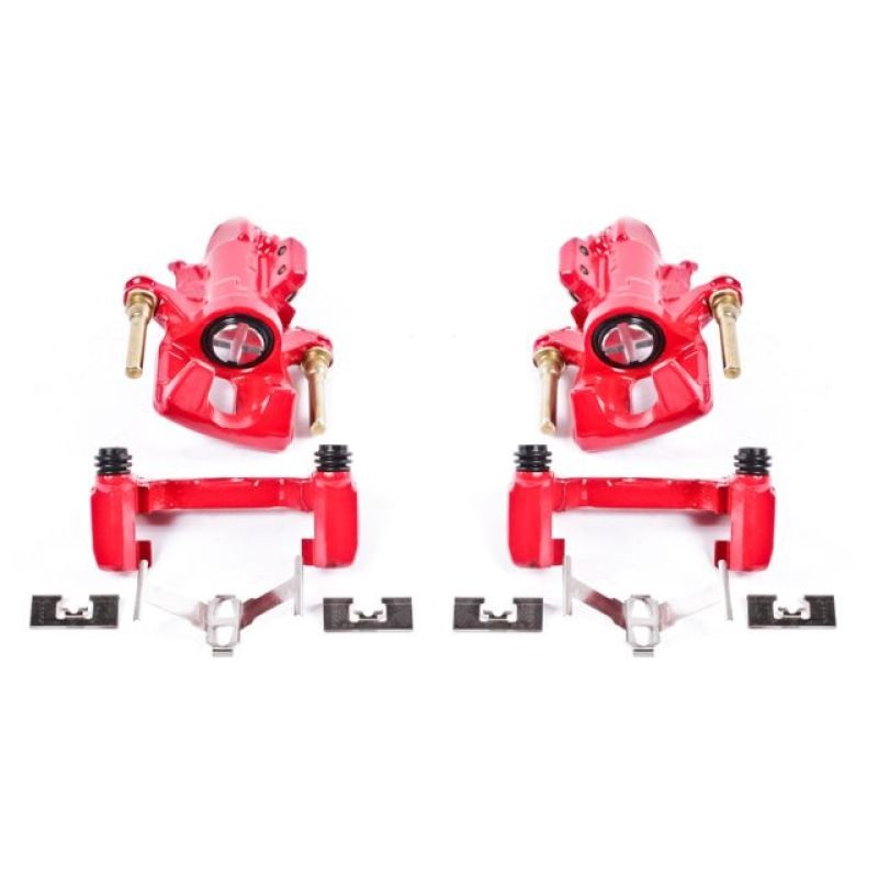 Power Stop 94-01 Acura Integra Rear Red Calipers w/Brackets – Pair