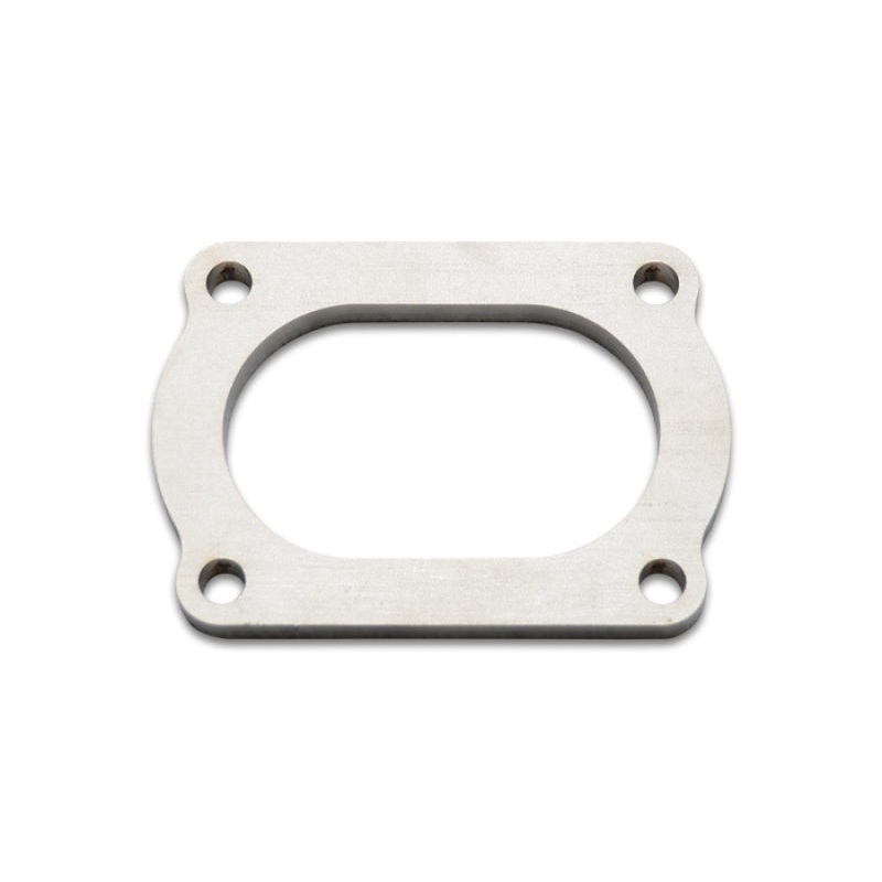 Vibrant T304 SS 4 Bolt Flange for 3in O.D. Oval tubing