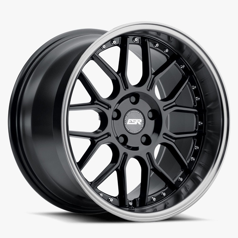 ESR CS18 19″ 5×110 (Custom Drill) Gloss Black w/ Machined Lip