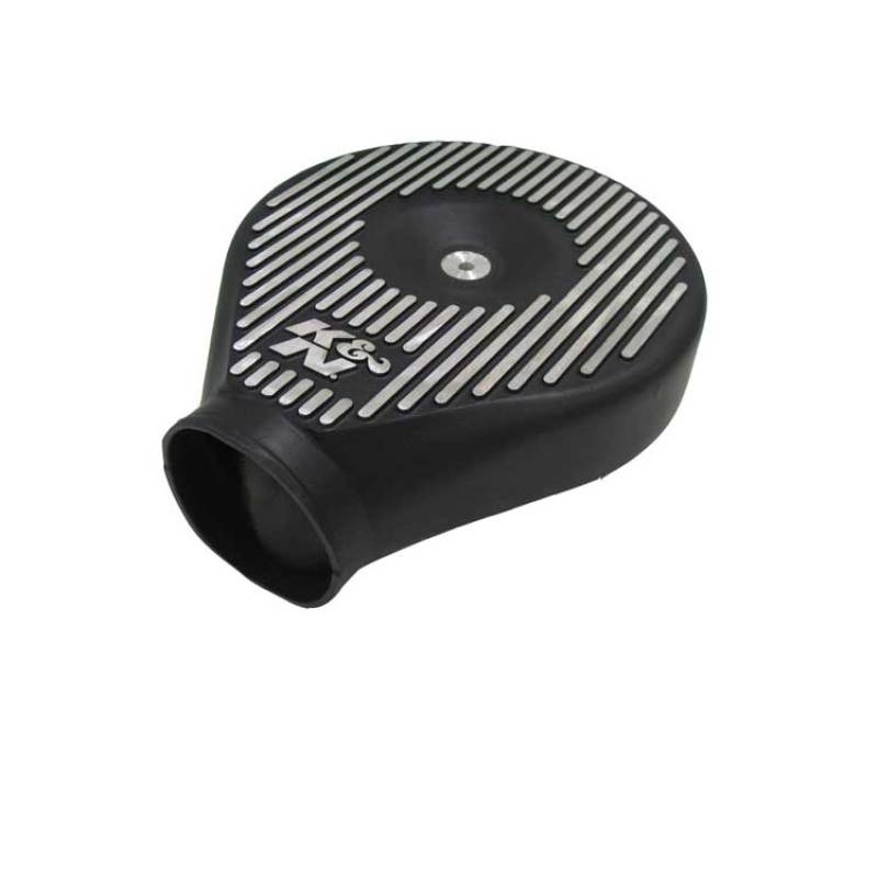 K&N Universal Plenum 11.89in L x 9in Dia x 4.75in H – Black