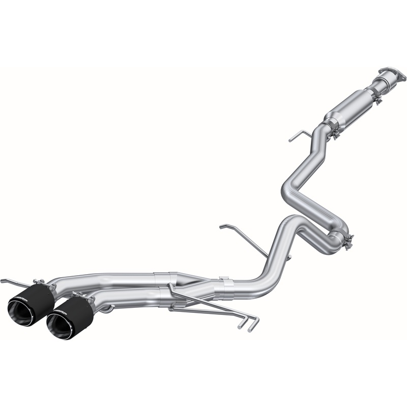 MBRP 2.5-Inch Armor Plus Race Profile Dual Rear Exit Cat-Back Exhaust with Carbon Fiber Tips | 2013 – 2018 Hyundai Veloster Turbo (S47034CF)