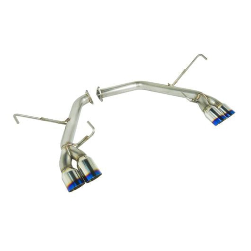 Remark Axleback Muffler Delete Single Wall Burnt Tips w/ SPT Midpipe – 15-21 WRX/STI