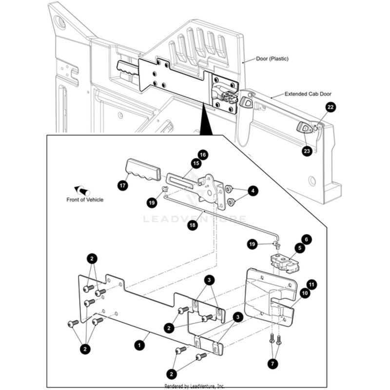 Right Door Lever by Arctic Cat