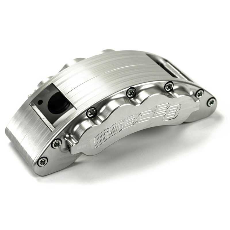American Made B8-Barbarian 8-Piston Rear Caliper Assembly W/Pads. Clear CPA-22298A