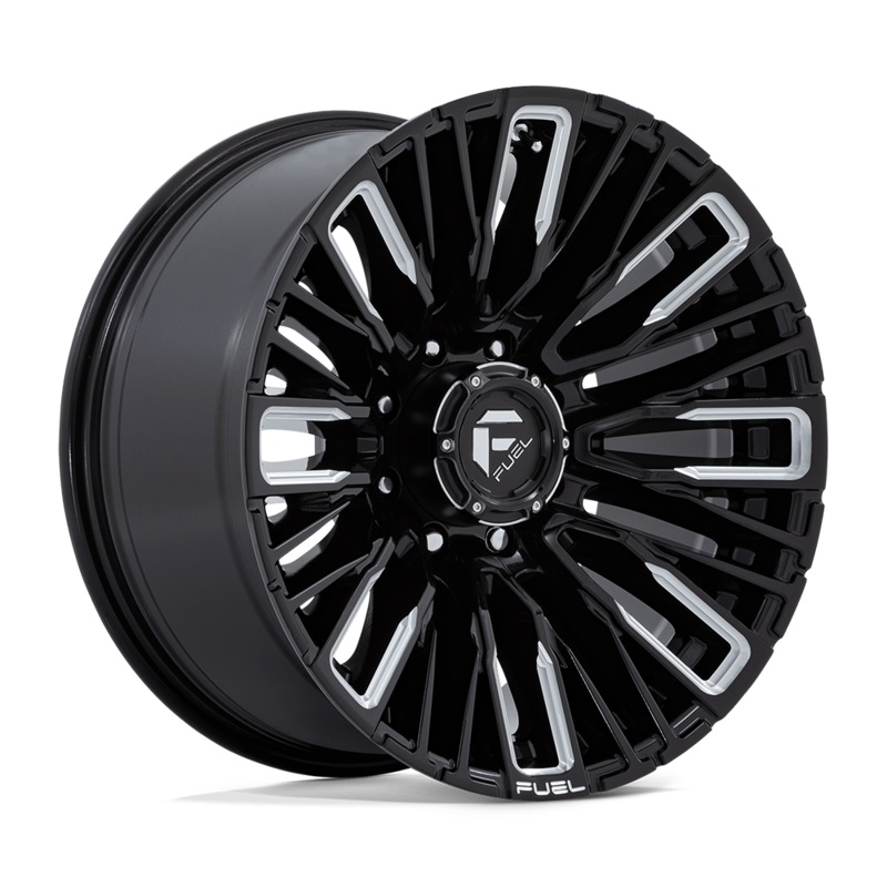 Fuel Wheels D849 Rebar 20″ 8×180 Gloss Black Milled