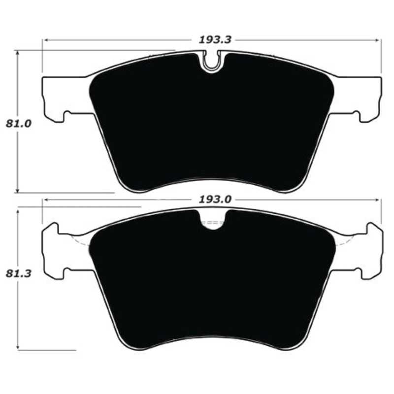 Porterfield Brake Pads for 2012 MERCEDES-BENZ GL550 w/373mm Front Rotor