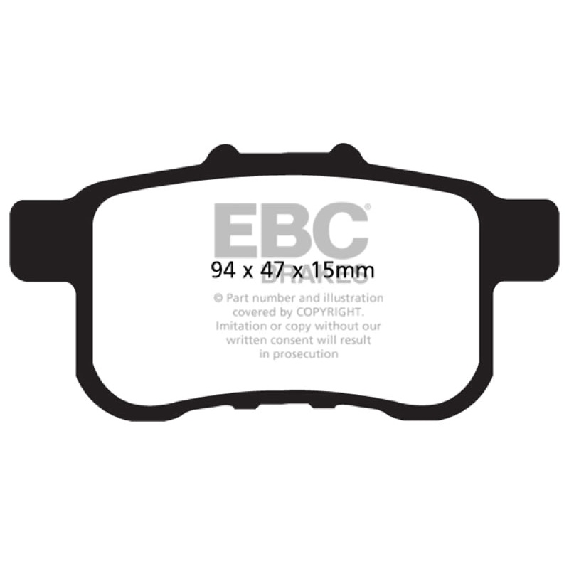 EBC 09-14 Acura TSX 2.4 Greenstuff Rear Brake Pads