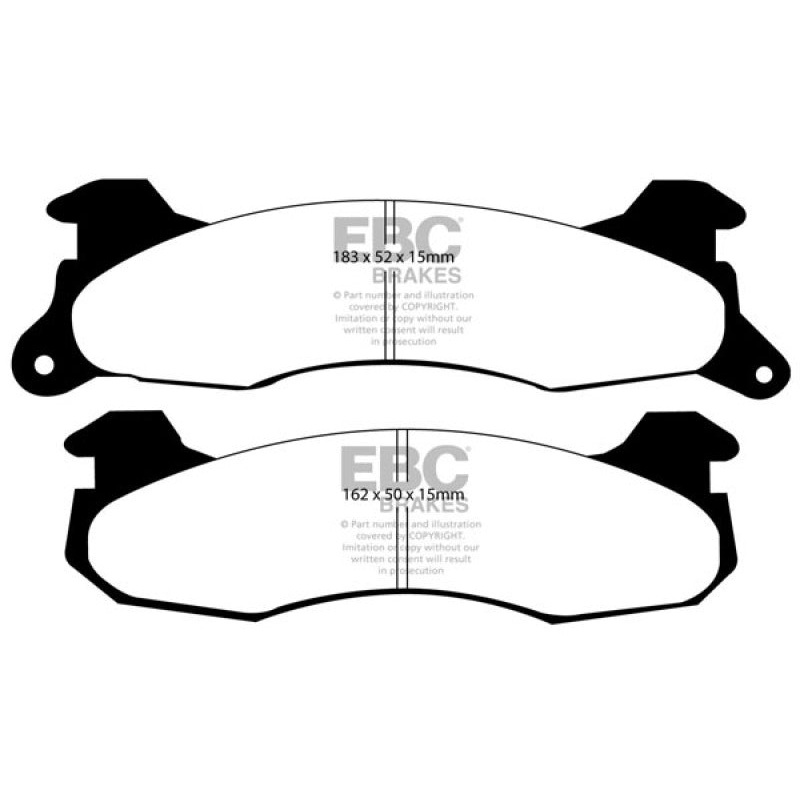 EBC 83-93 Ford Mustang 2.3 (Rear Rotors) Ultimax2 Rear Brake Pads