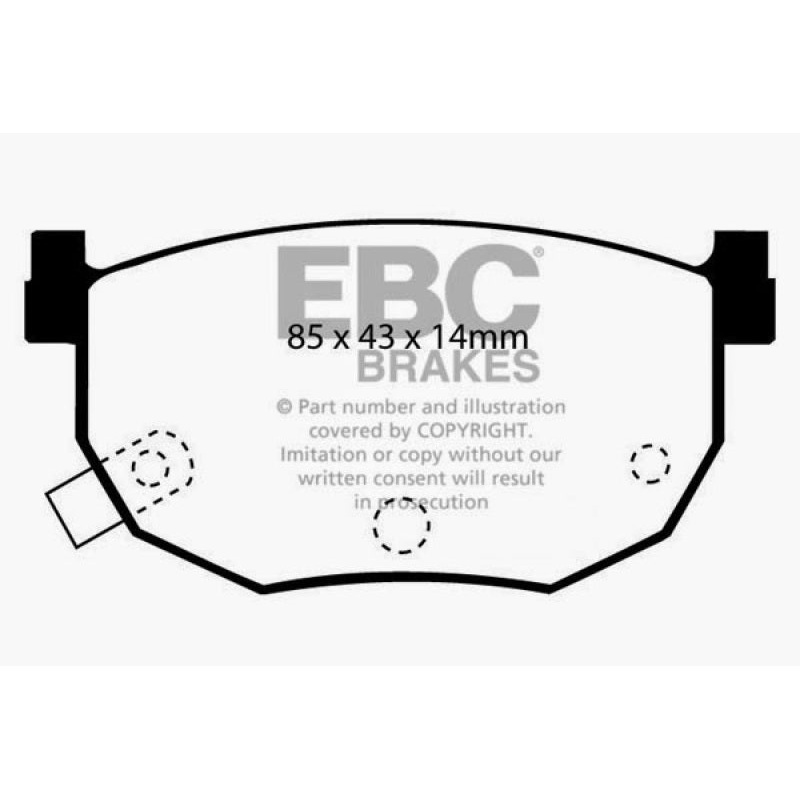 EBC 99-01 Hyundai Elantra 2.0 Ultimax2 Rear Brake Pads