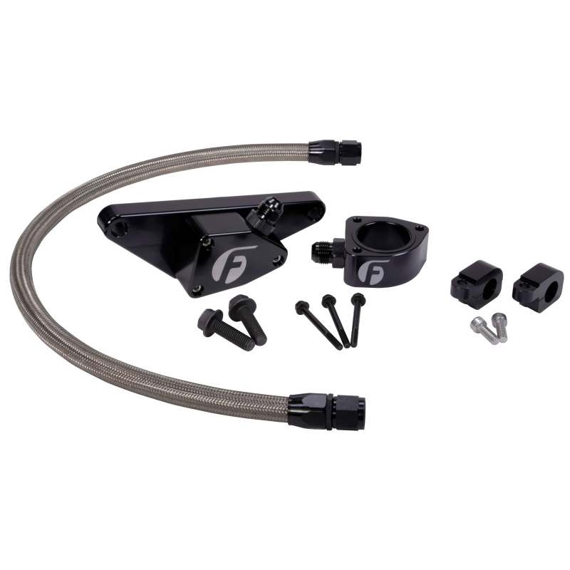 Fleece Performance 03-07 Manual Transmission Cummins Coolant Bypass Kit w/ SS Braided Line