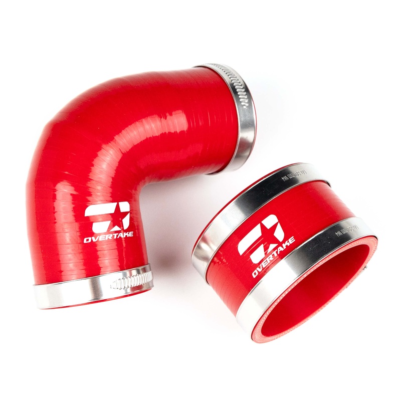 Overtake TMIC Silicone Coupler Kit RED | Subaru 2004-21 STi / 02-07 WRX / 04-08 FXT w/ STi Style TMIC (A10131RED)