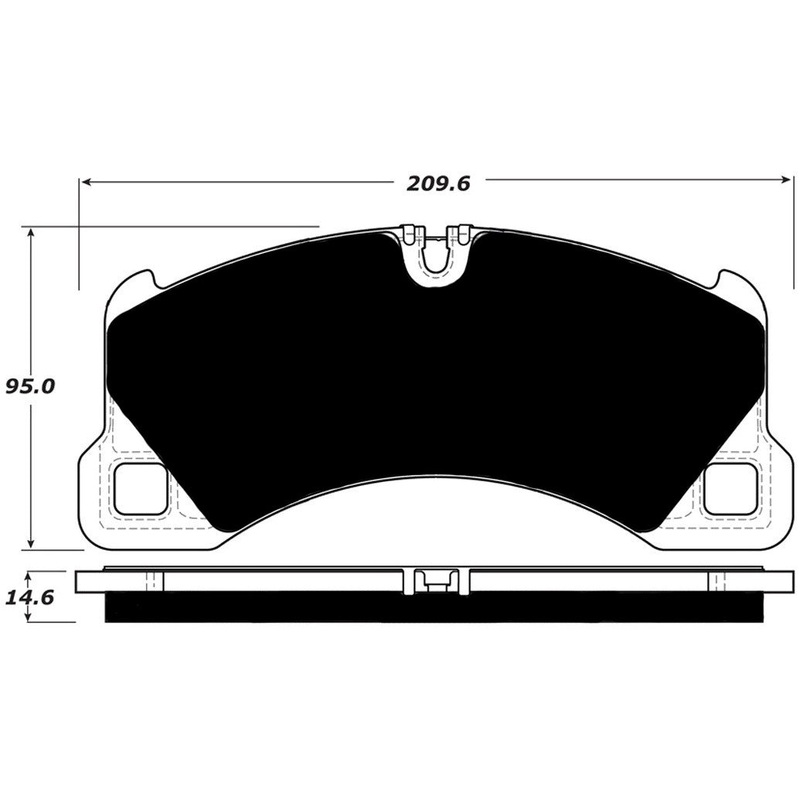 Porterfield Brake Pads for 2016 VOLKSWAGEN TOUAREG  360mm Front Discs