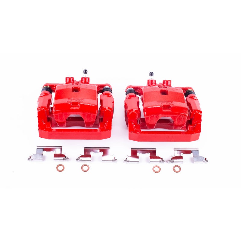 Power Stop 07-15 Mazda CX-9 Rear Red Calipers w/Brackets – Pair