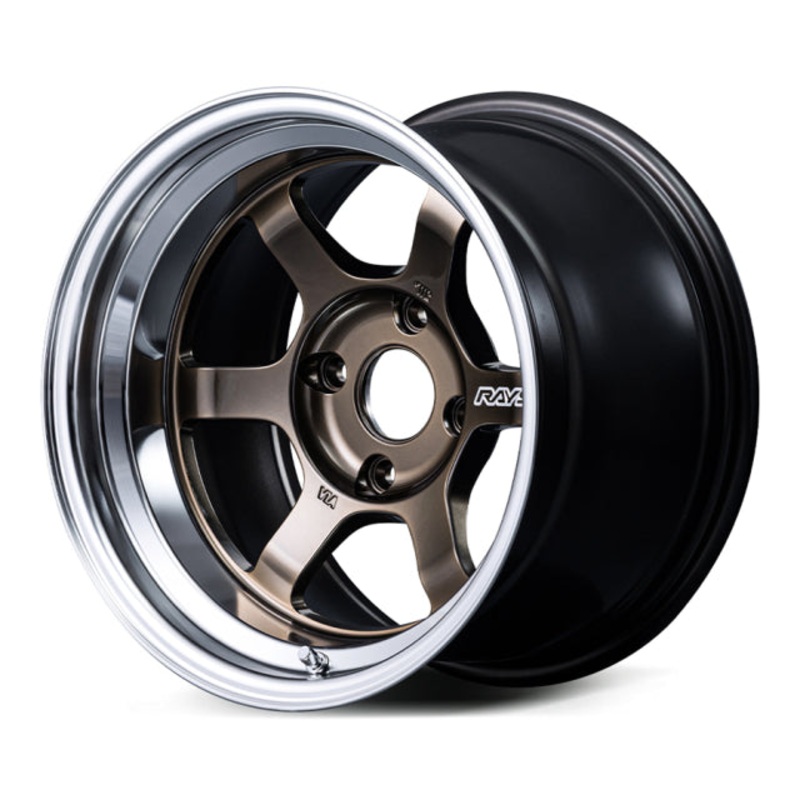 Volk Racing TE37V spec-SR Wheel  – 15×8.0 +15 | 4×100 |  Shining Bronze Metal w/ FDMC Rim