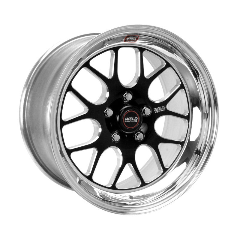 Weld S77 17×10.5 / 5×4.5 BP / 2.9in. BS Black Wheel (Low Pad) – Non-Beadlock