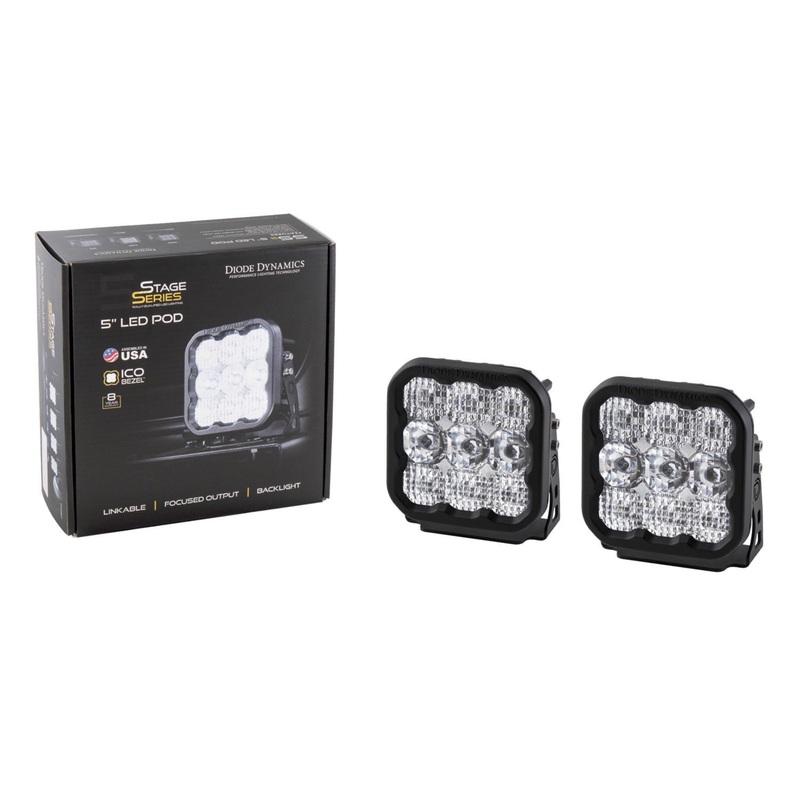 Diode Dynamics SS5 LED Pod Sport White Driving – Single | Universal (DD6780S)