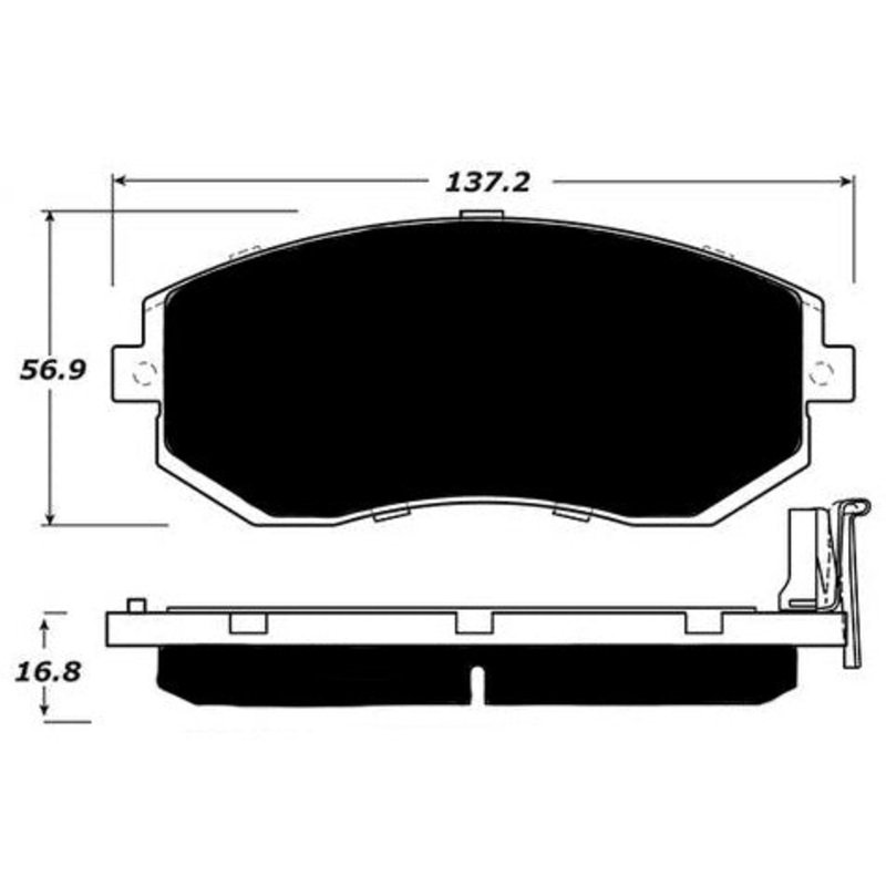 Porterfield Brake Pads for 2011 SUBARU IMPREZA COUPE
