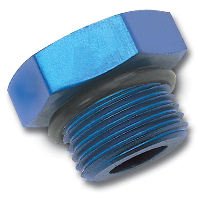 Russell Performance -3 AN Straight Thread Plug (Blue) (Blue)