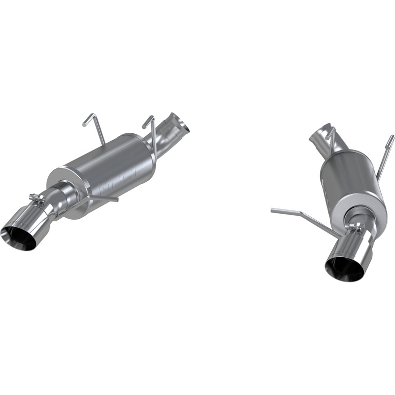 MBRP 3-Inch Street Dual Exit Axle-Back Exhaust | 2011 – 2014 Ford Mustang GT (S7225AL)