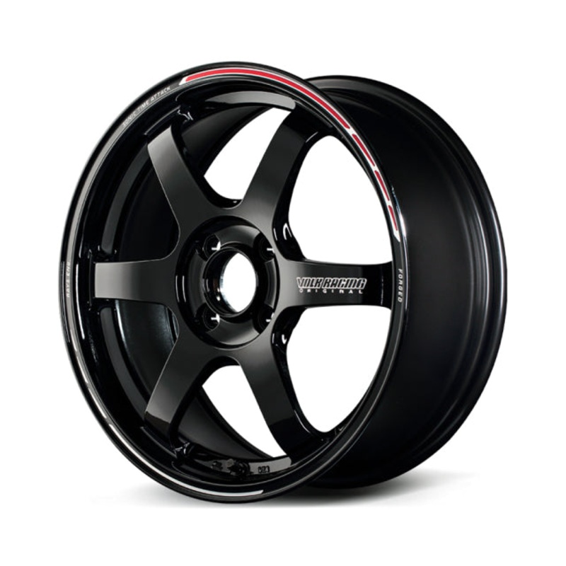 Volk Racing TE37 Sonic Time Attack Wheel  – 16×7.0 +36 | 4×100 |  Black / REDOT