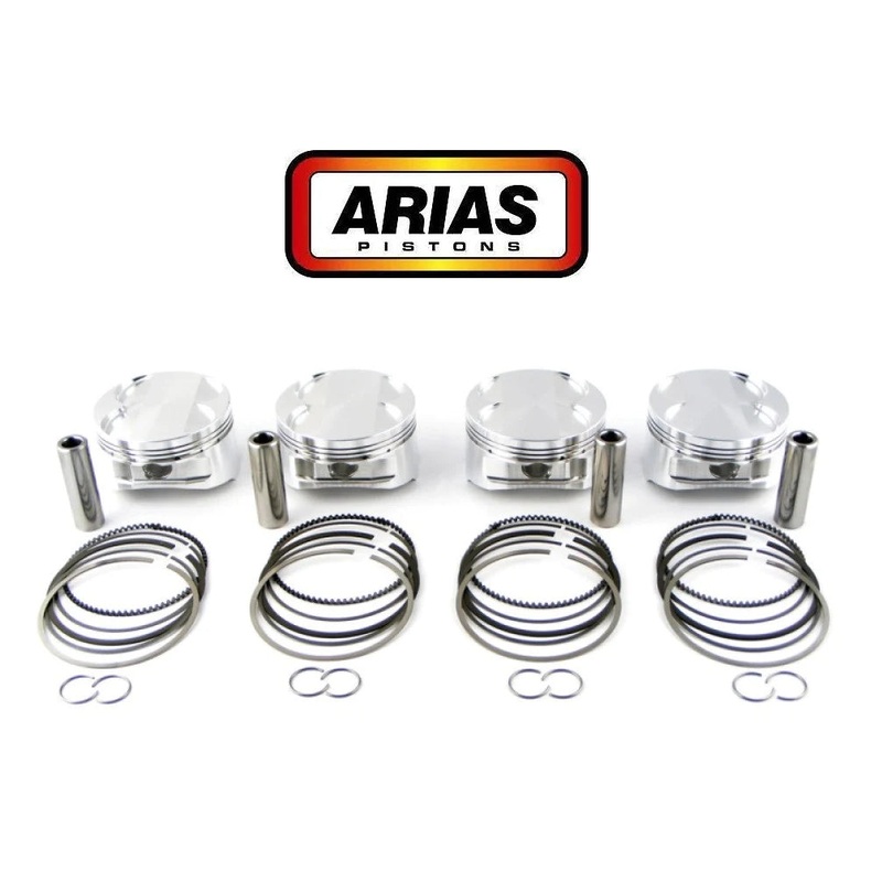 Arias Pistons Honda 2.4L K20A Bore 3.543 CH 1.180 Stroke 3.898 Rod 5.984 CR 14.5 Dome Head 50.5cc