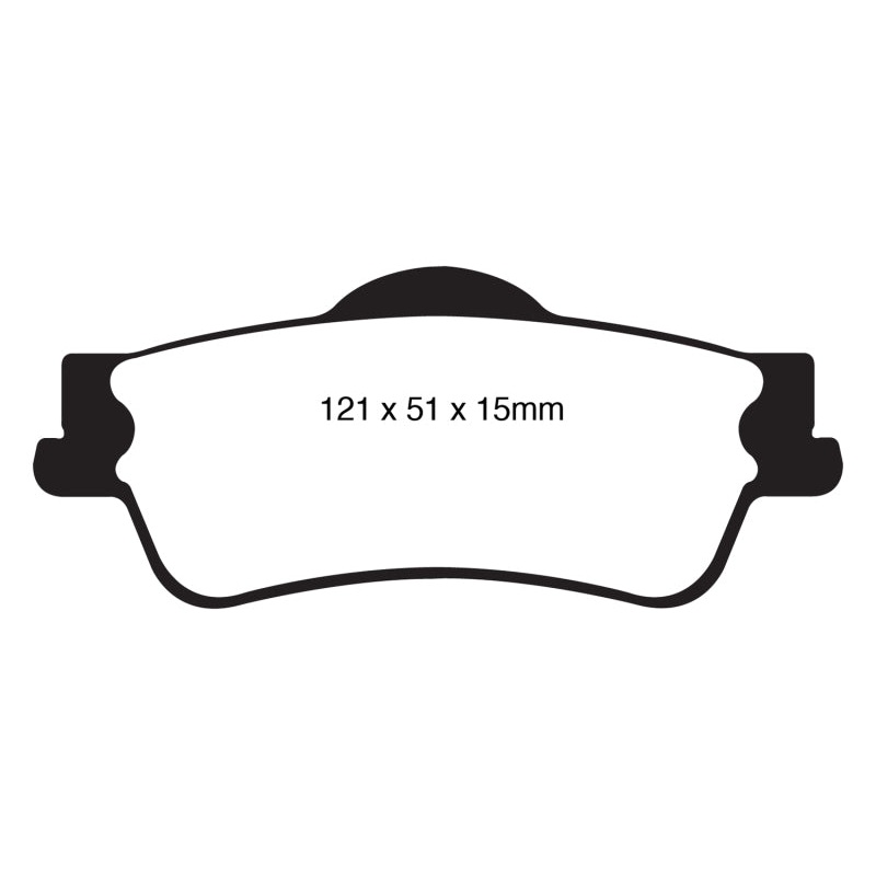 EBC 11+ Chevrolet Caprice 3.6 Greenstuff Rear Brake Pads