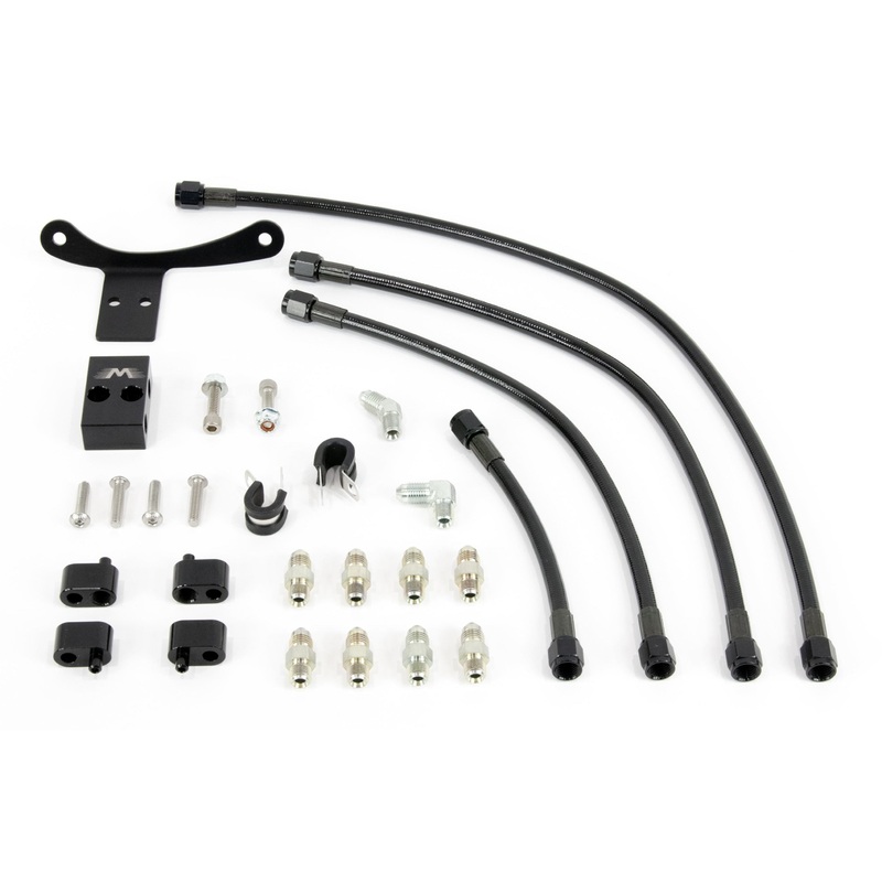Motion Raceworks V2 LS Flex Line Coolant Crossover Steam Kit for Low Pro Plastic Intakes 10-10006