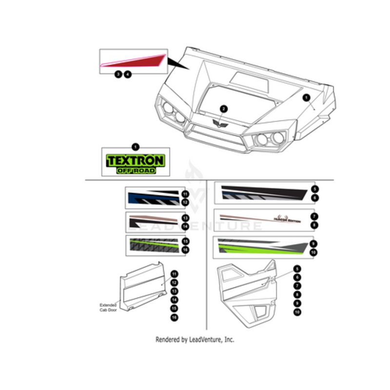 Door Decal Right (For Stampede) by Arctic Cat