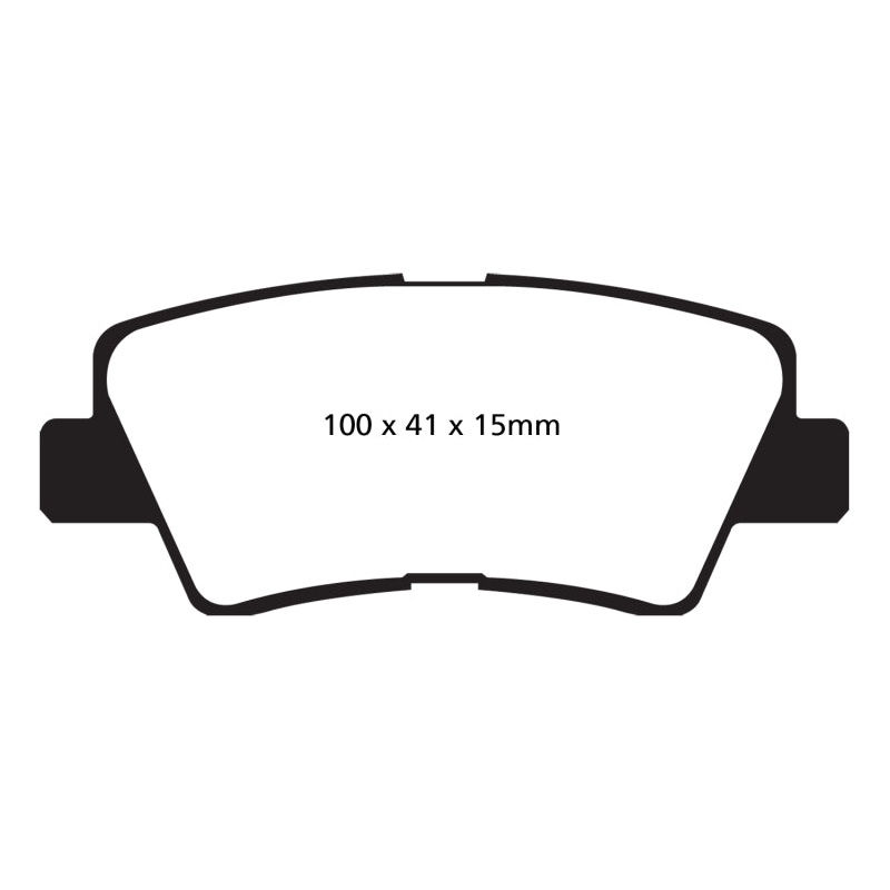 EBC 09-11 Hyundai Azera 3.3 Greenstuff Rear Brake Pads