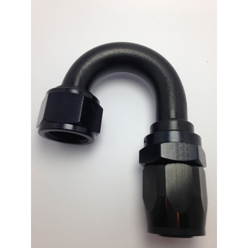 Fragola -10AN Nut x -12AN Hose Reducing Hose End 180 Degree – Black