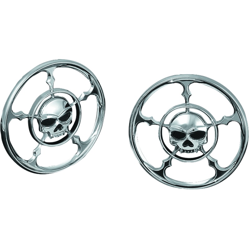 Kuryakyn Zombie Speaker Grills Chrome