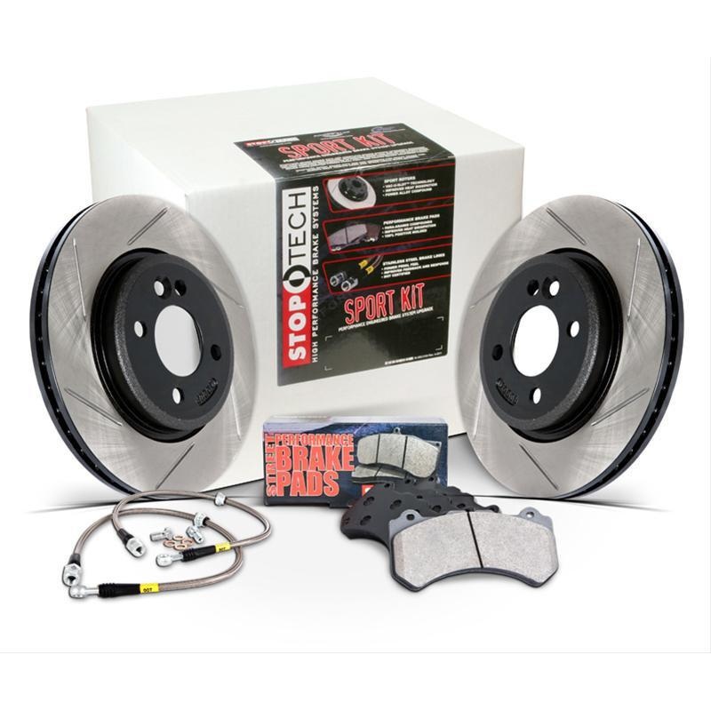 Stoptech Sport Slotted Rear Brake Kit | 2005-2007 Subaru STI (977.47006R)