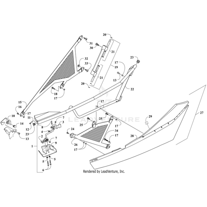 Washer,Lock-Blk M5 By Arctic Cat