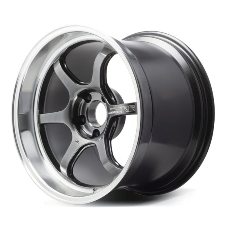 Advan Racing R6 Wheel – 18×10.0 +35 | 5×114.3 | Machining & Racing Hyper Black