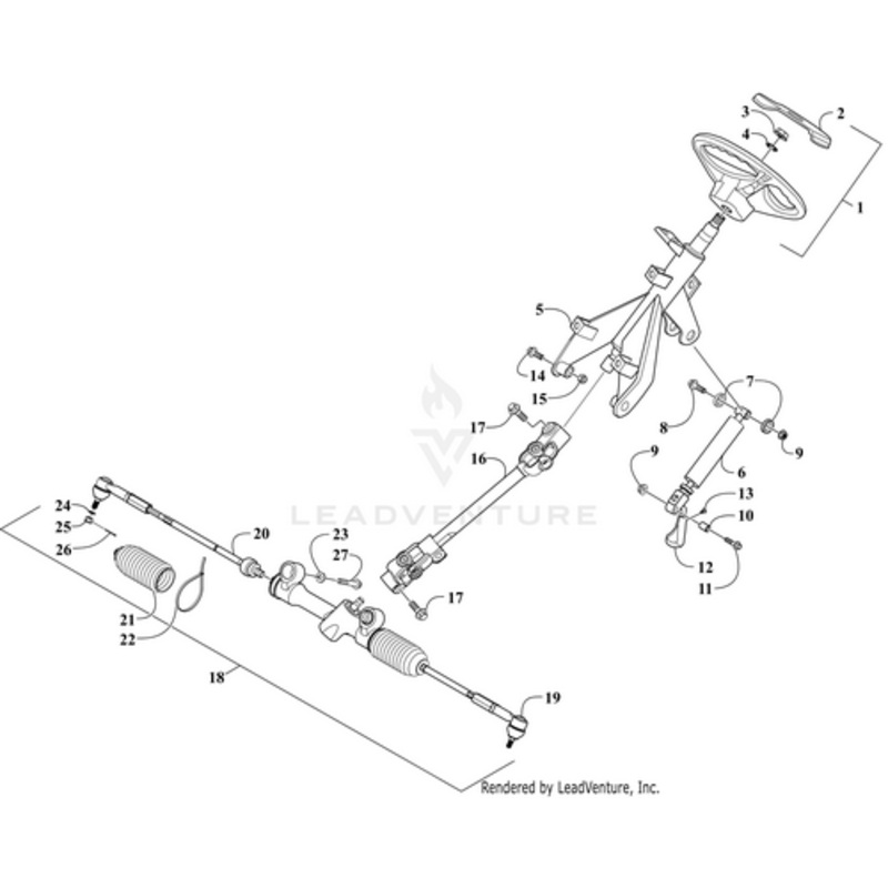 Boot Rack And Pinion (Rb 0505-745) by Arctic Cat