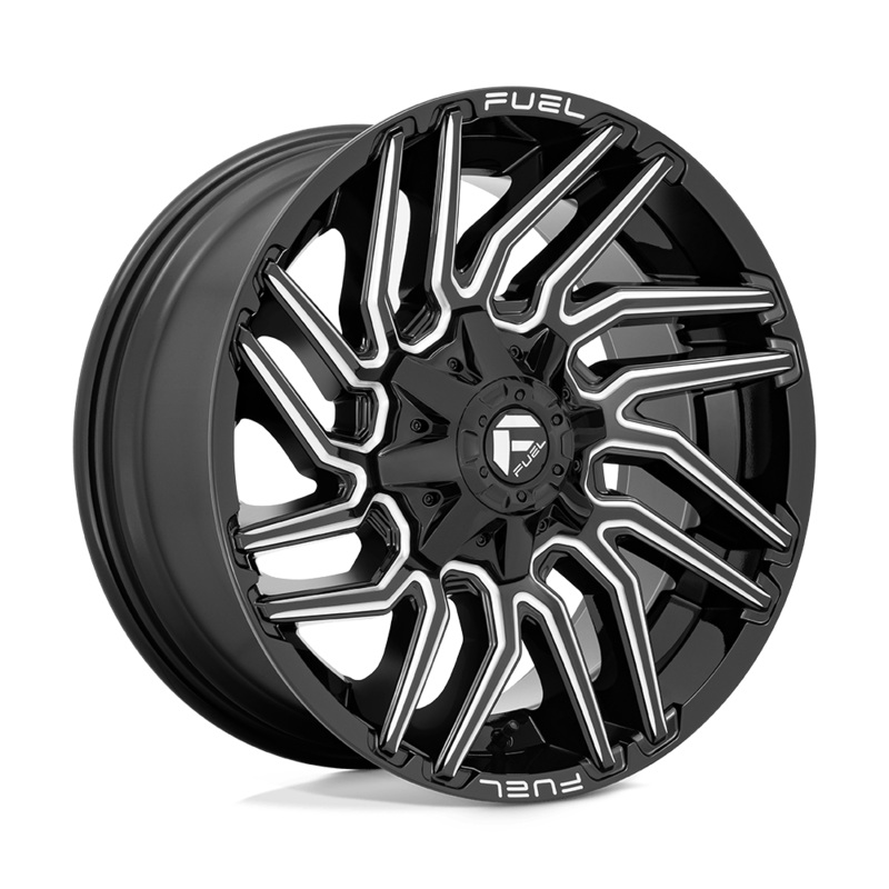 Fuel Wheels D773 Typhoon 22″ 8×165.1 Gloss Black Milled