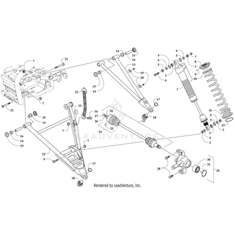 Shock Spacer O-Ring by Arctic Cat