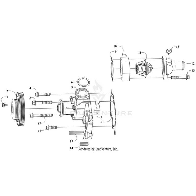 Water Pump Pulley By Arctic Cat