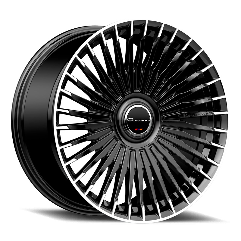 24×10 Giovanna Tulum Gloss Black w/Machined Face