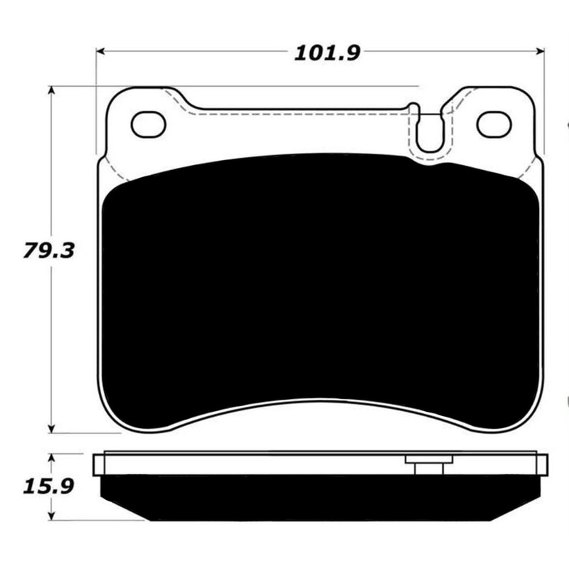 Porterfield Brake Pads for 2011 MERCEDES-BENZ SLK300 Sport Pkg