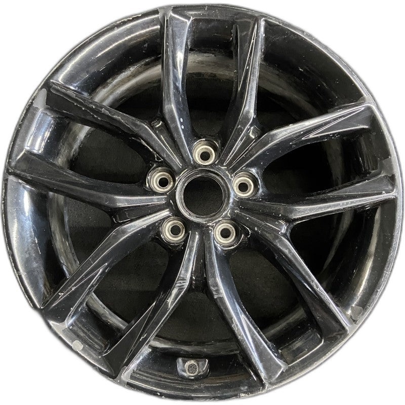 18″ VELOSTER 19-20 18×7.5 alloy 5 spoke double spoke turbo R-Spec black Original OEM Wheel Rim